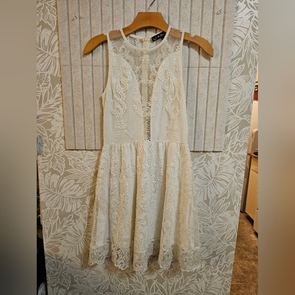 For Love And Lemons Dresses & Skirts - For Love & Lemons Lulu Lace Mini Dress in White Size XS